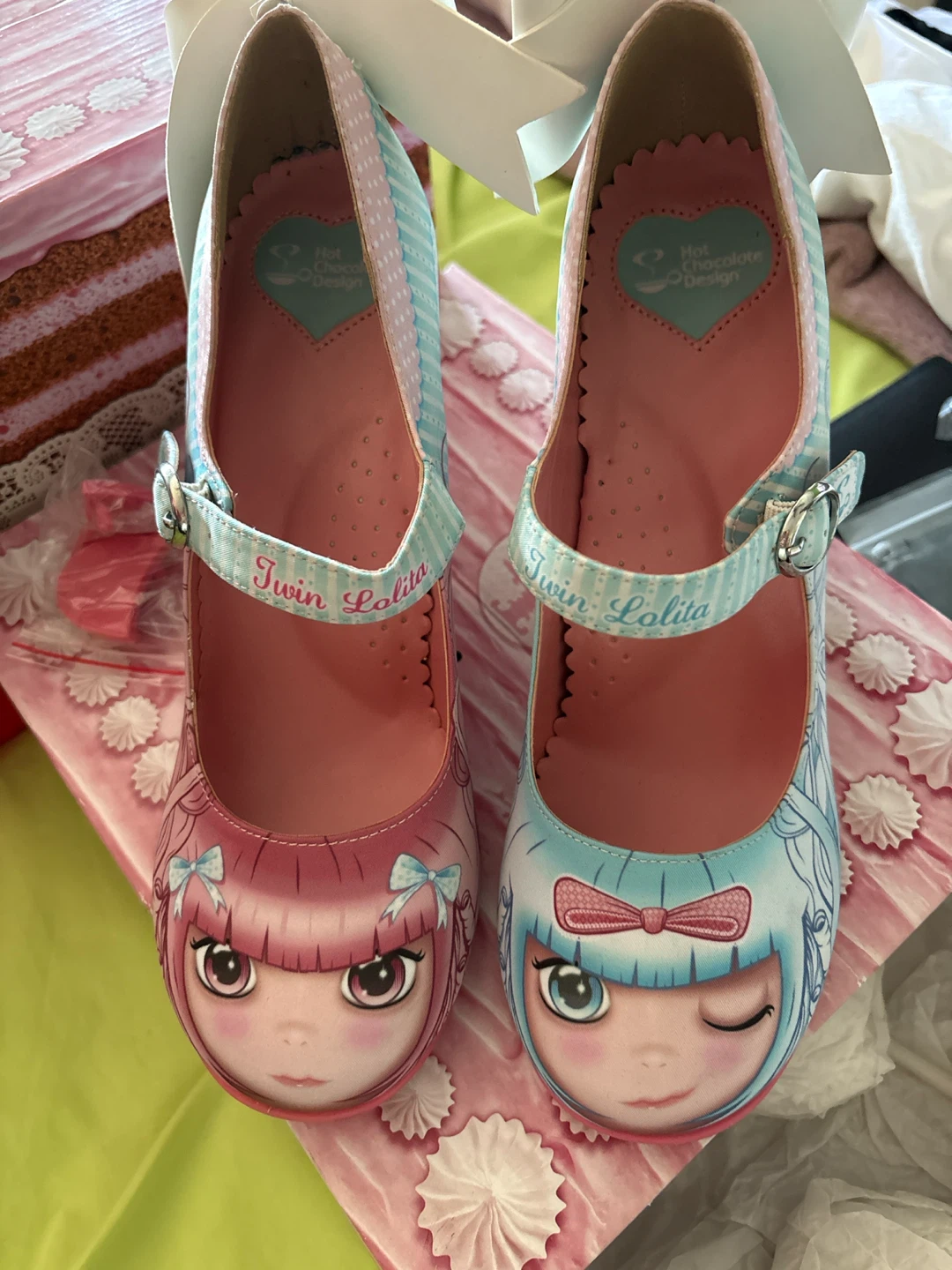Hot Chocolate Design Twin Lolita Heels