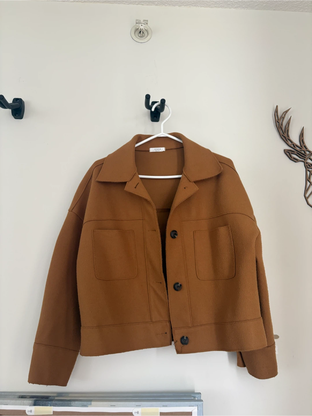 Brown Cropped Jacket
