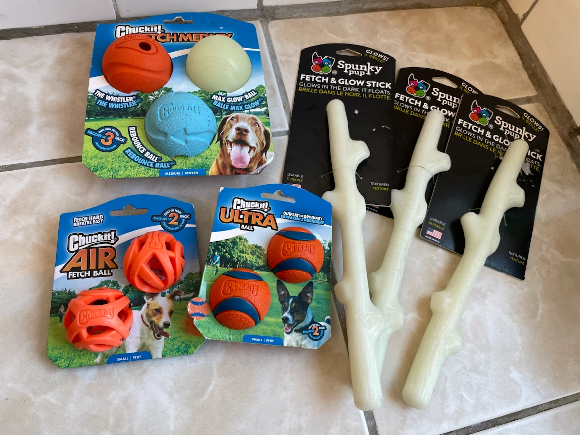 Brand New Dog Fetch Toys Lot (Sticks & Balls$