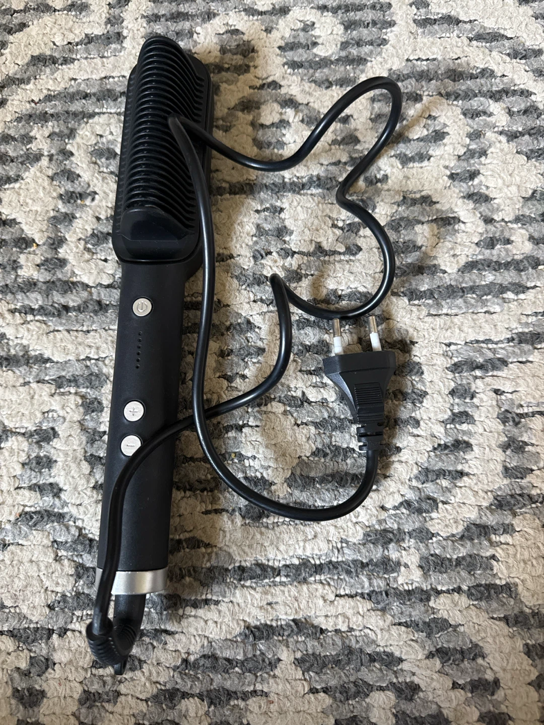 Black Hair Straightener Brush