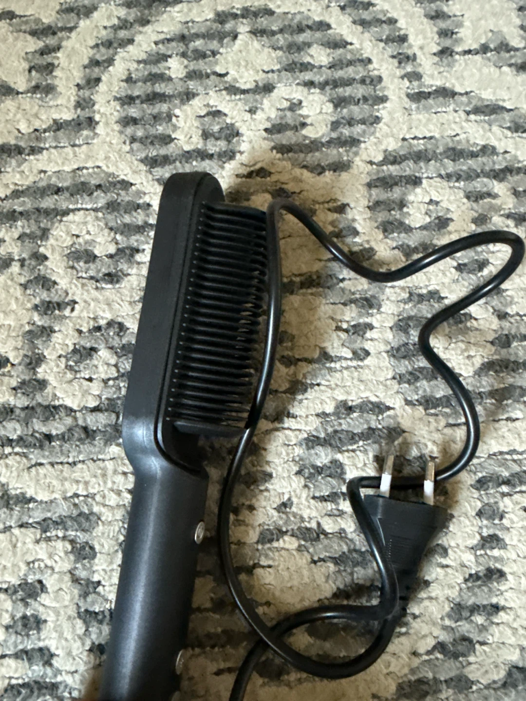 Black Hair Straightener Brush - photo 2