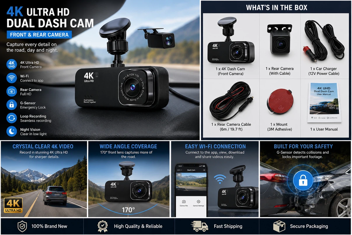 4K Ultra HD Dual Dash Cam - photo 4