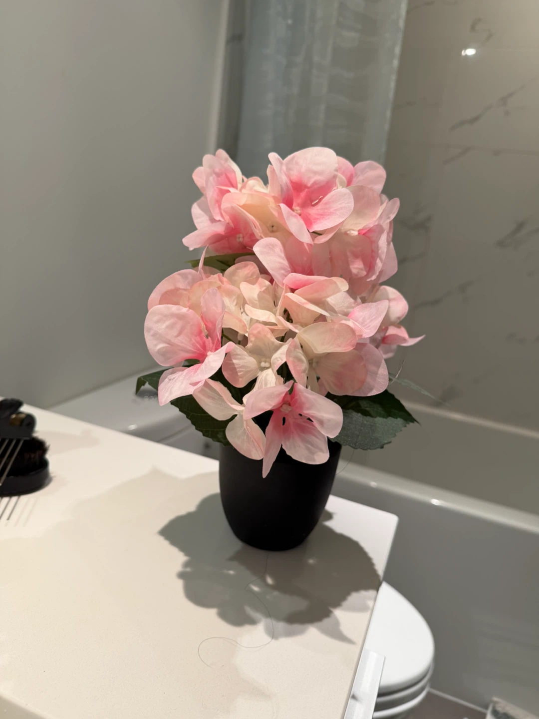 Artificial Pink Hydrangea Plant