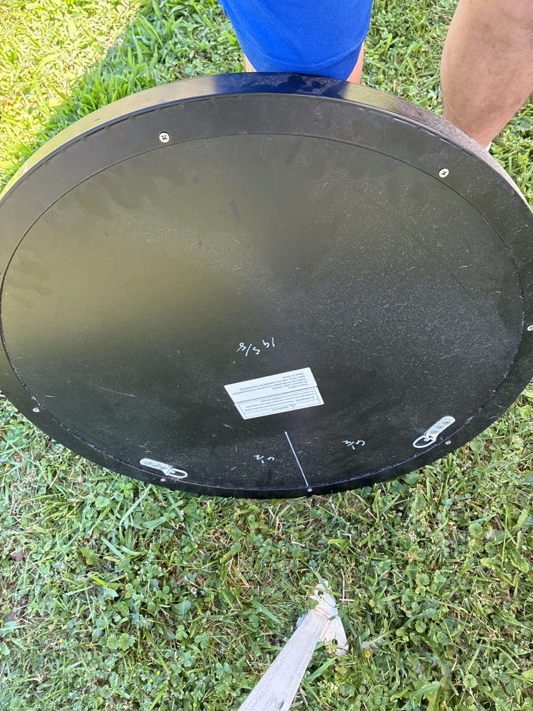 Round Black Wall Mirror - photo 2
