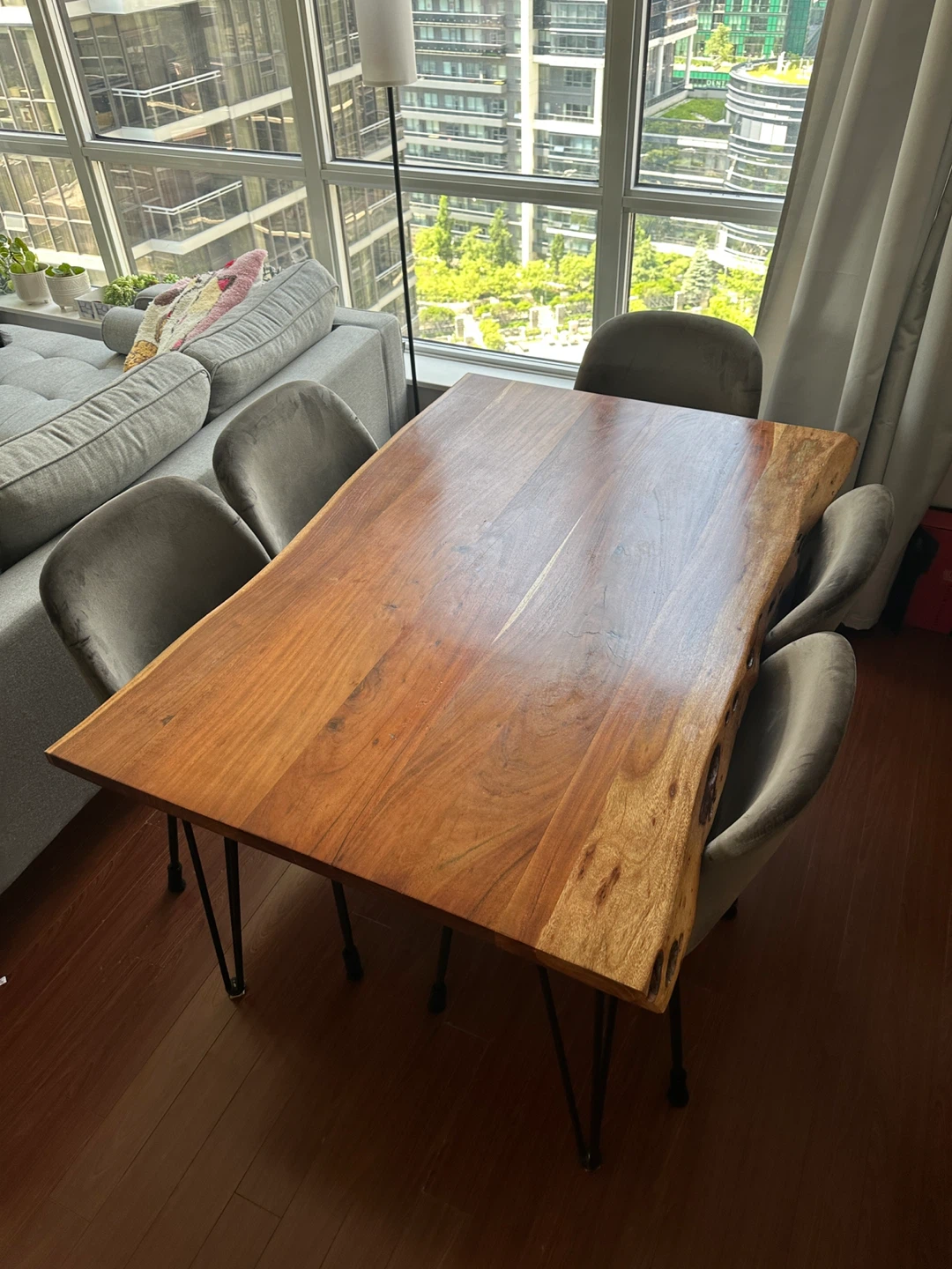 Structube RENO solid acacia wood dining table 140cm
