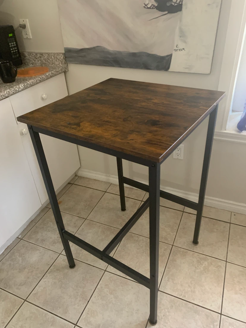 Rustic Wood Top Bar Table - photo 3