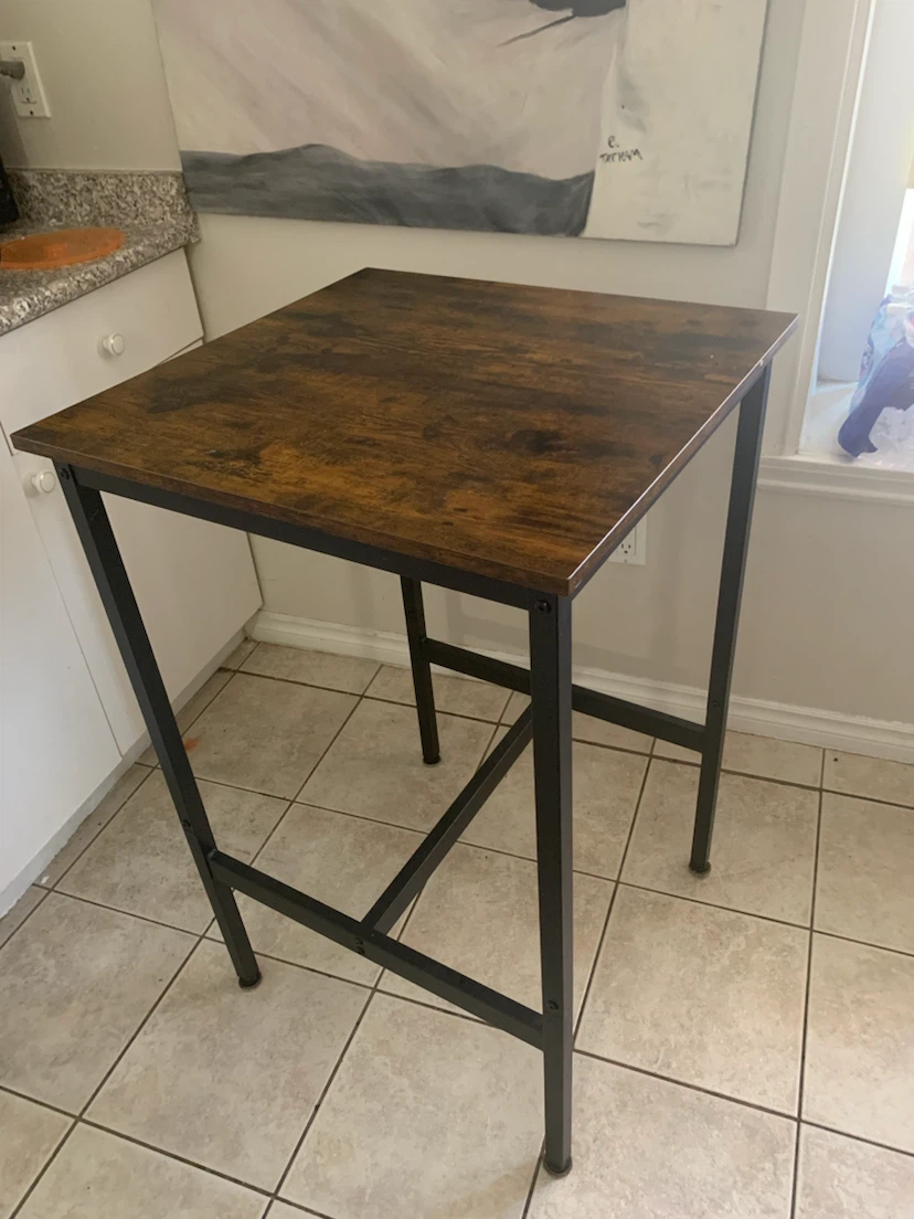 Rustic Wood Top Bar Table - photo 4