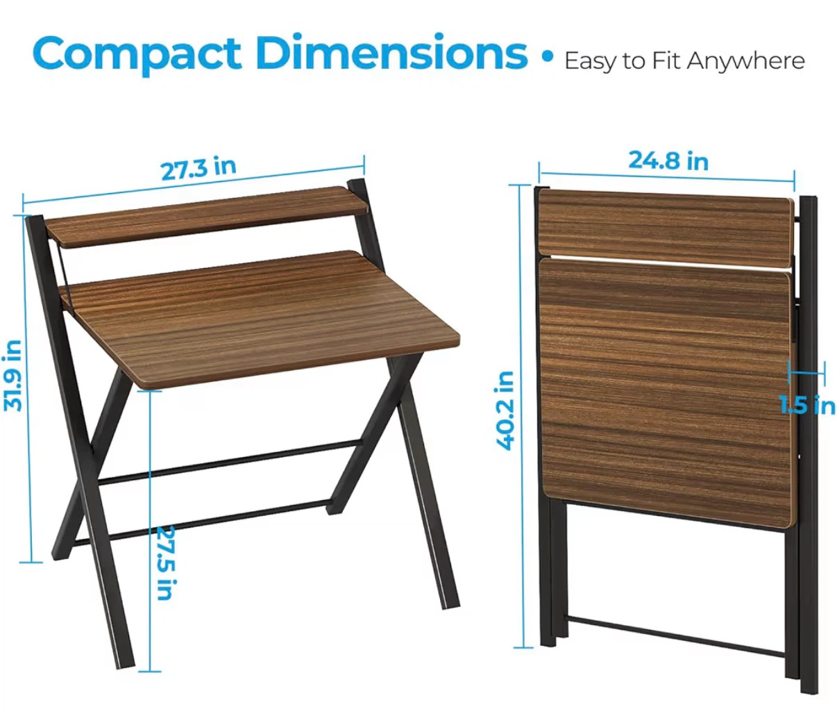 GreenForest Megan Computer Desk - Folding Desk