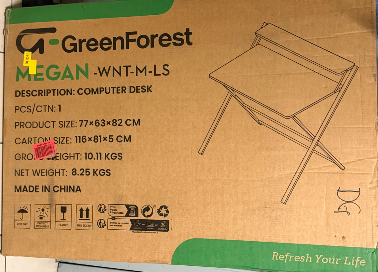 GreenForest Megan Computer Desk - Folding Desk - photo 2