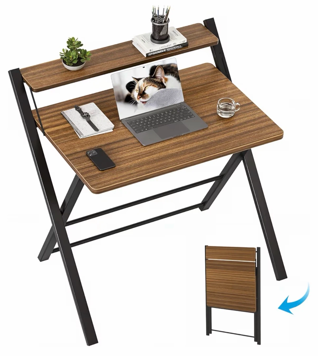 GreenForest Megan Computer Desk - Folding Desk - photo 3
