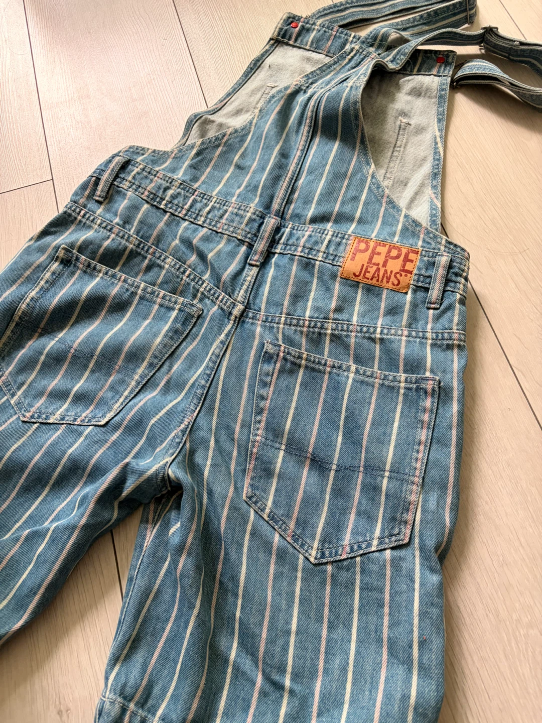 Pepe Jeans striped denim overalls size S - photo 2