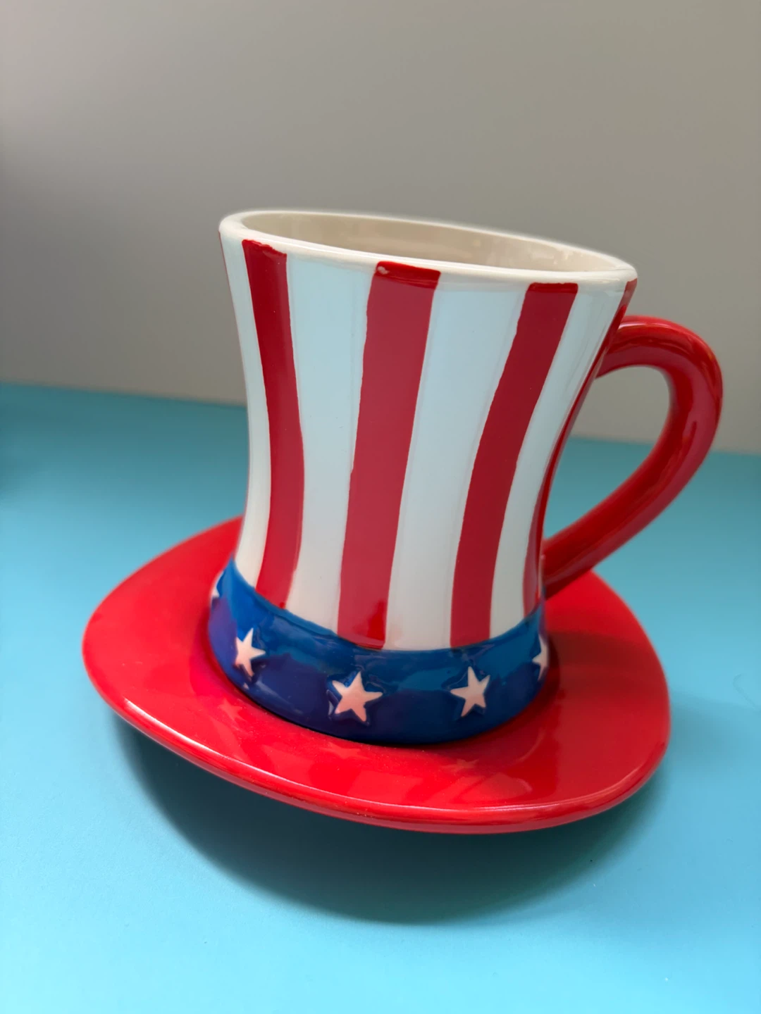 The All-American Coffee Mug Set with Saucer