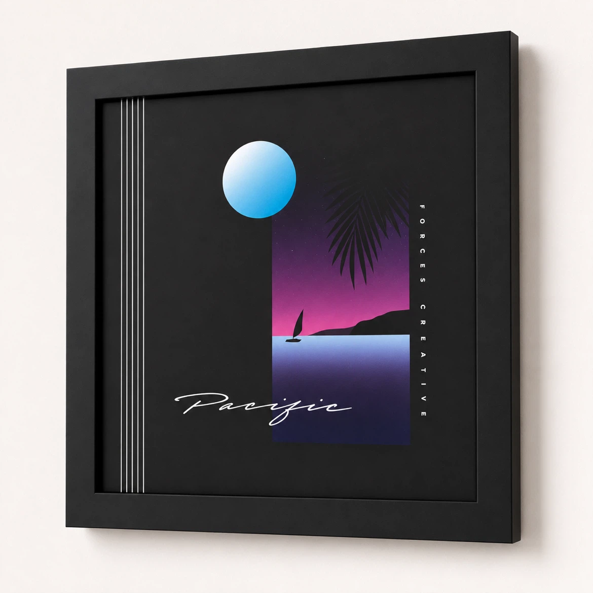 Moody 80s Inspired Seaside Prints w/frames - photo 2