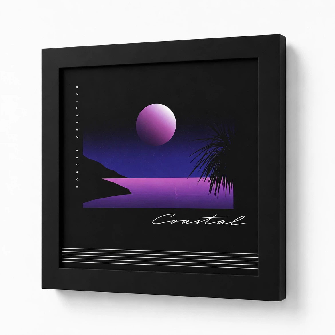 Moody 80s Inspired Seaside Prints w/frames - photo 3