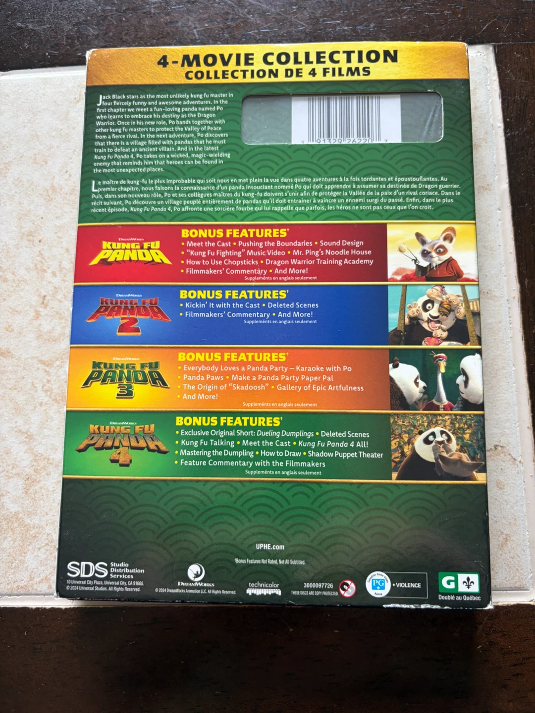 New Sealed Kung Fu Panda: 4-Movie DVD Collection - photo 2