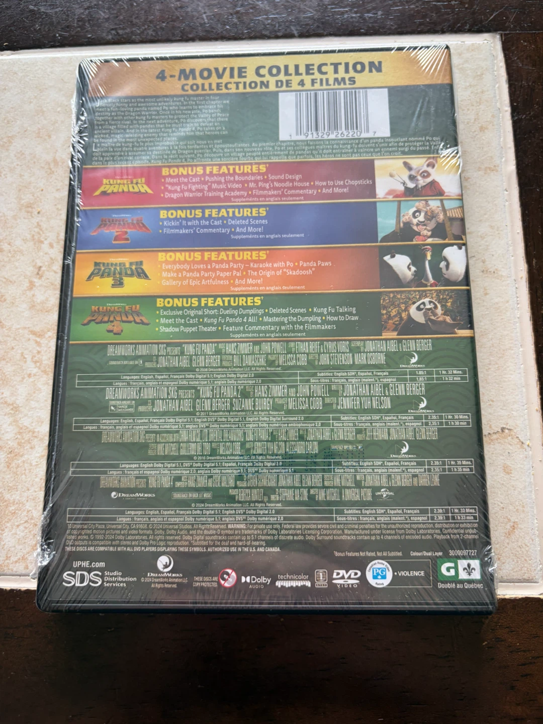 New Sealed Kung Fu Panda: 4-Movie DVD Collection - photo 3