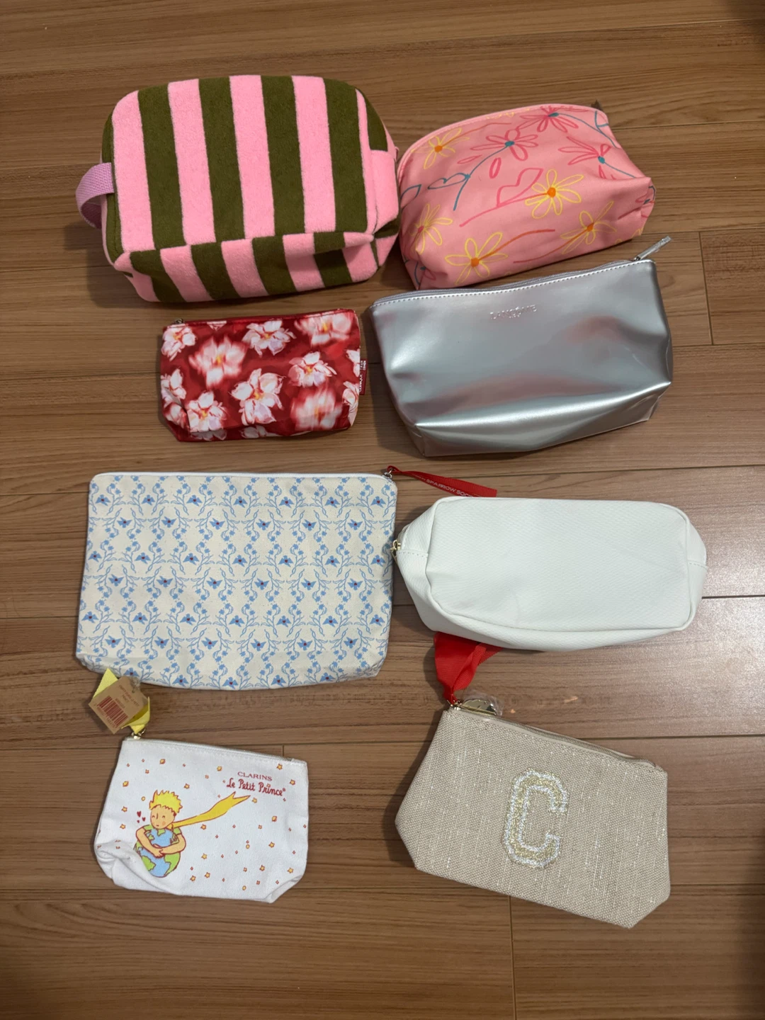 Pink Quilted Makeup Bag