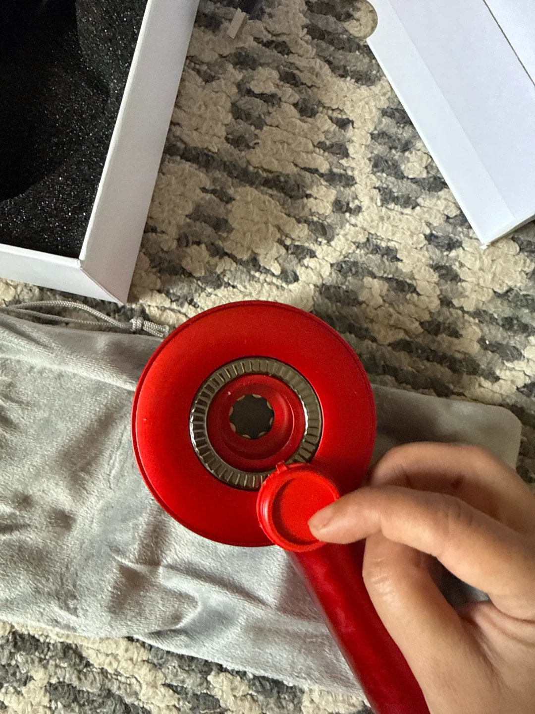 Red Scalp Massage Comb - photo 2
