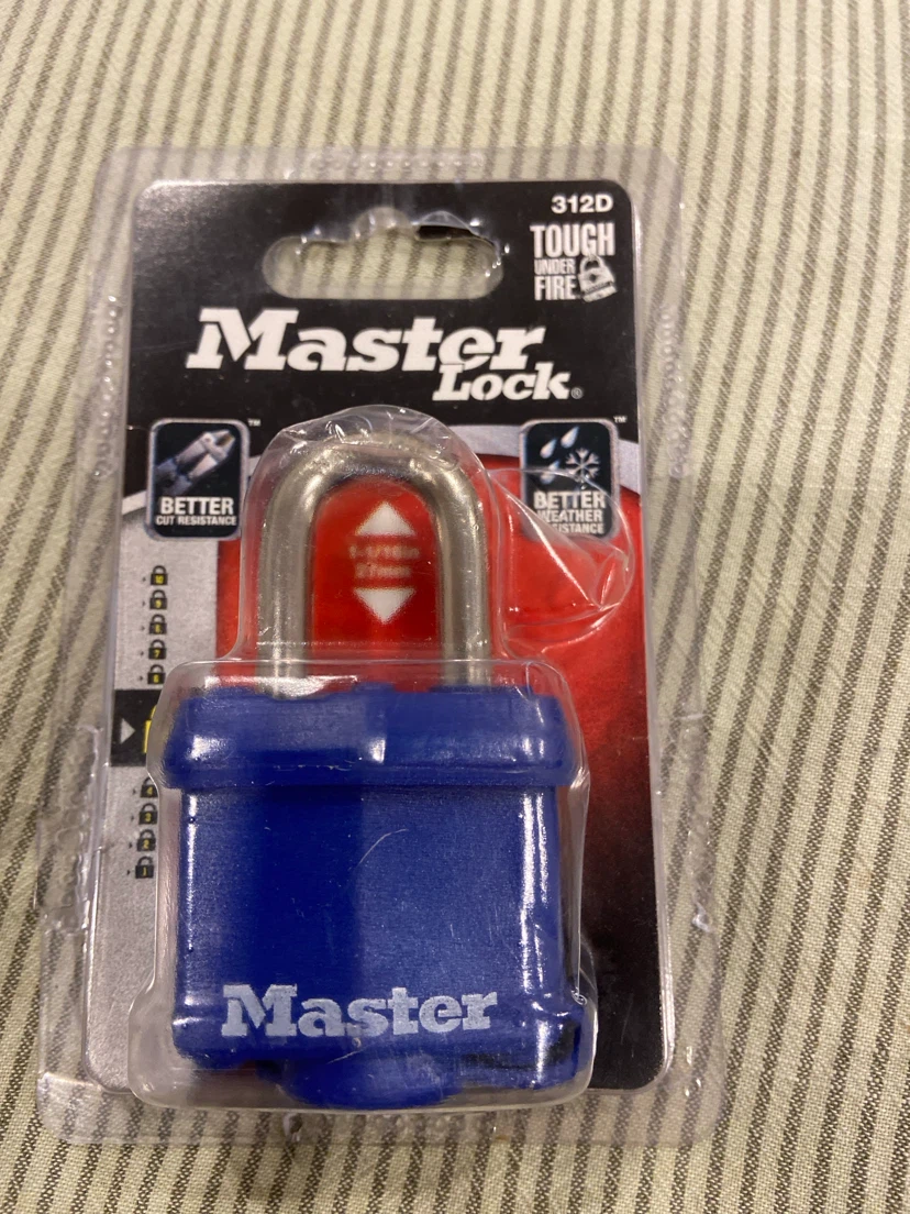 Master Lock Padlock 312D Blue