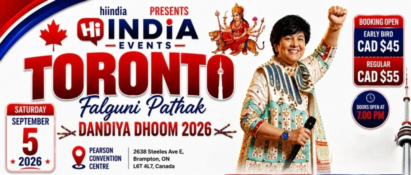 Falguni Pathak Dandiya Dhoom 2026 Toronto Event