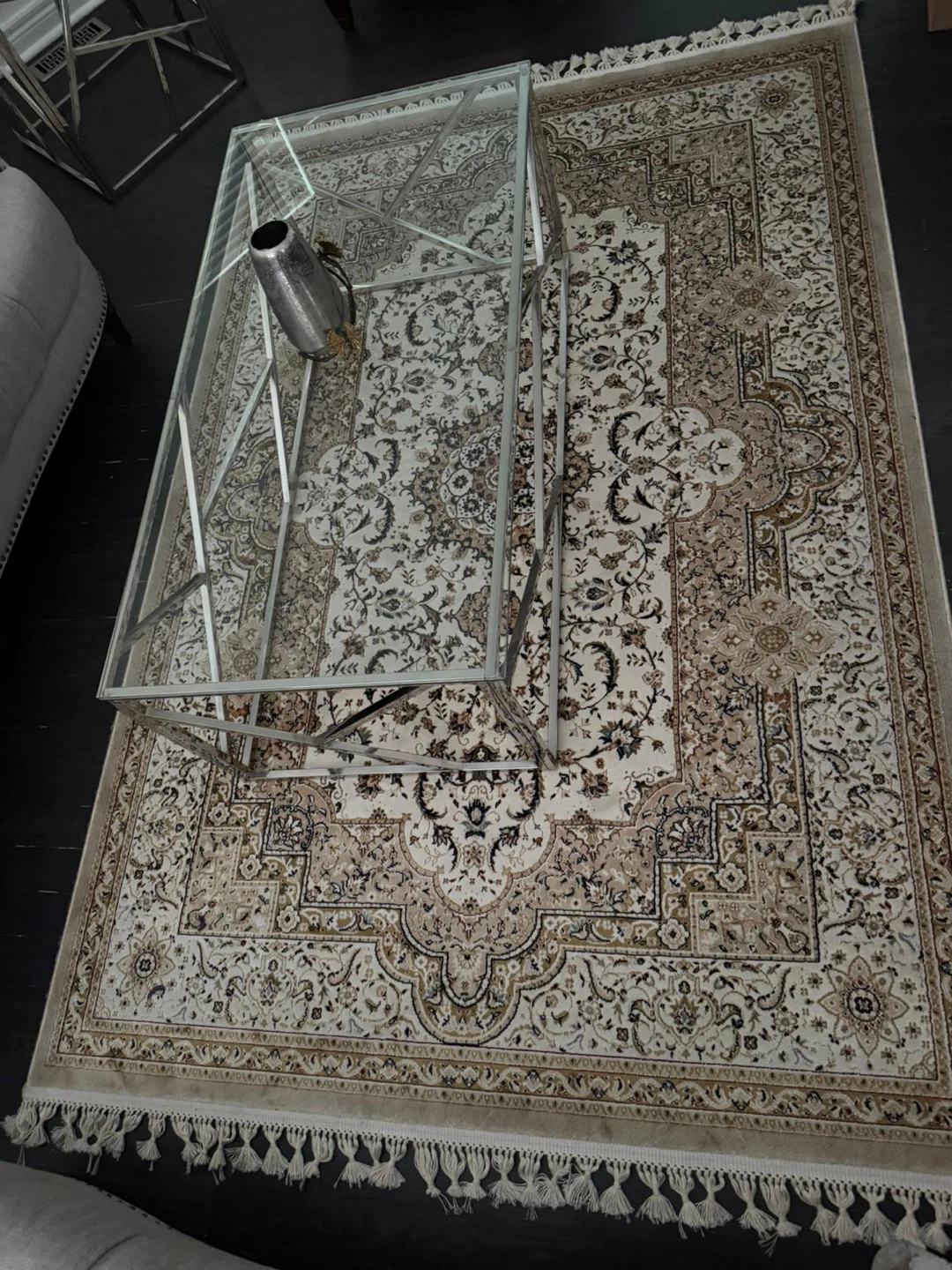 Persia Silk Flower Collection Area Rug