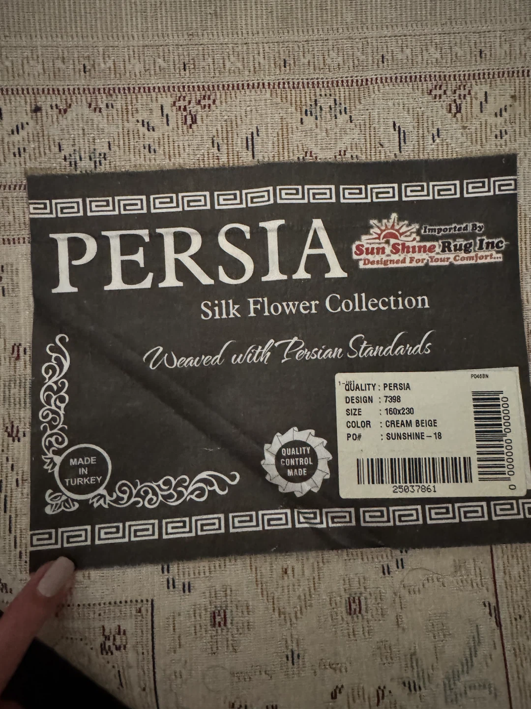 Persia Silk Flower Collection Area Rug - photo 2