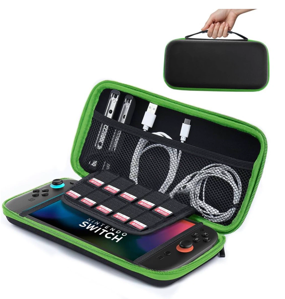 New Carrying Case for Nintendo Switch 2 [7.9''] 2025 - Green