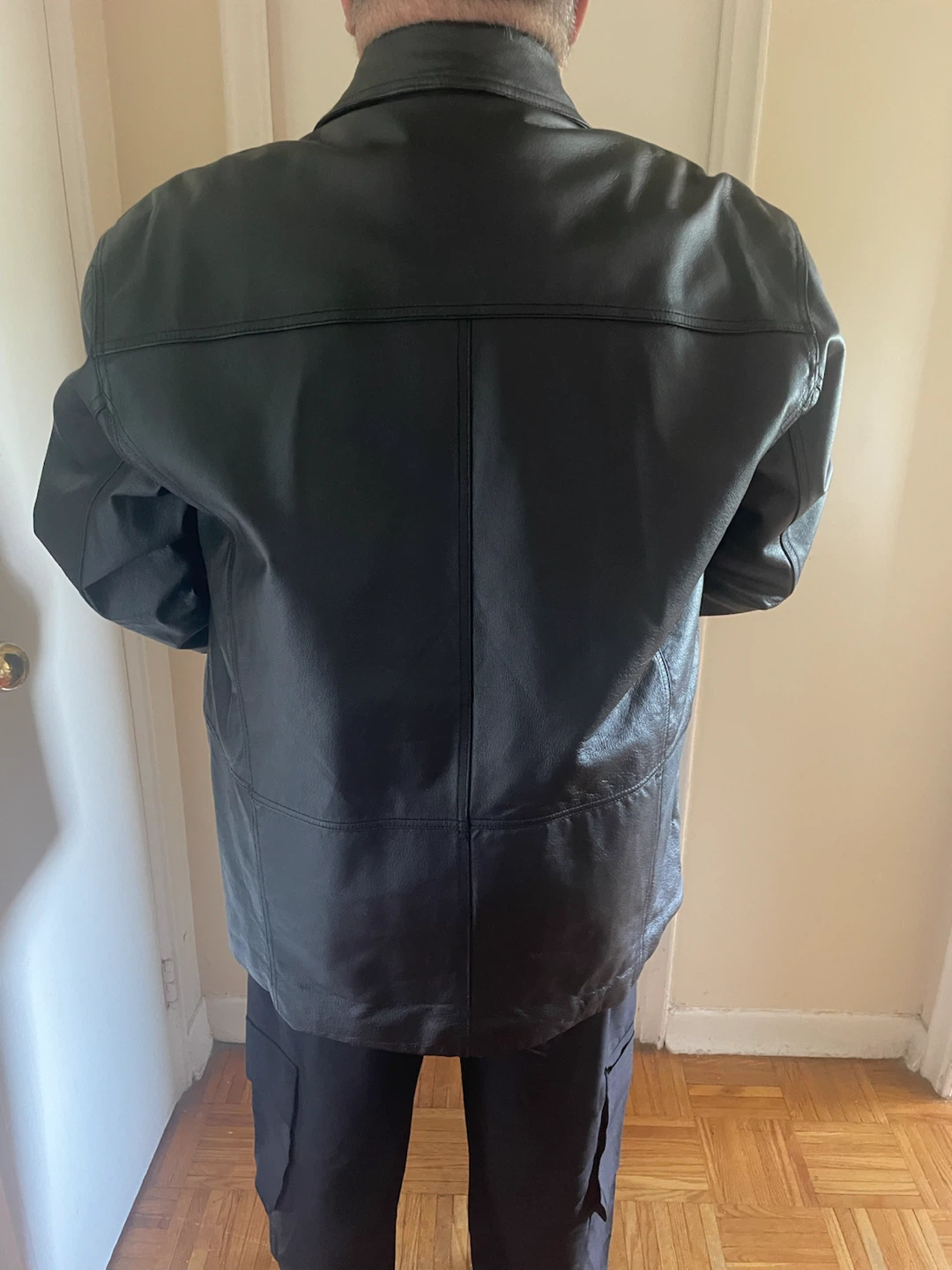 Mint Condition RETREAT 100% Genuine Leather Long Overcoat - XL - photo 2