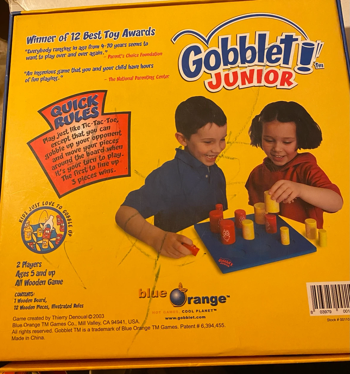 Blue Orange Gobblet! Junior Wooden Board Game - photo 2