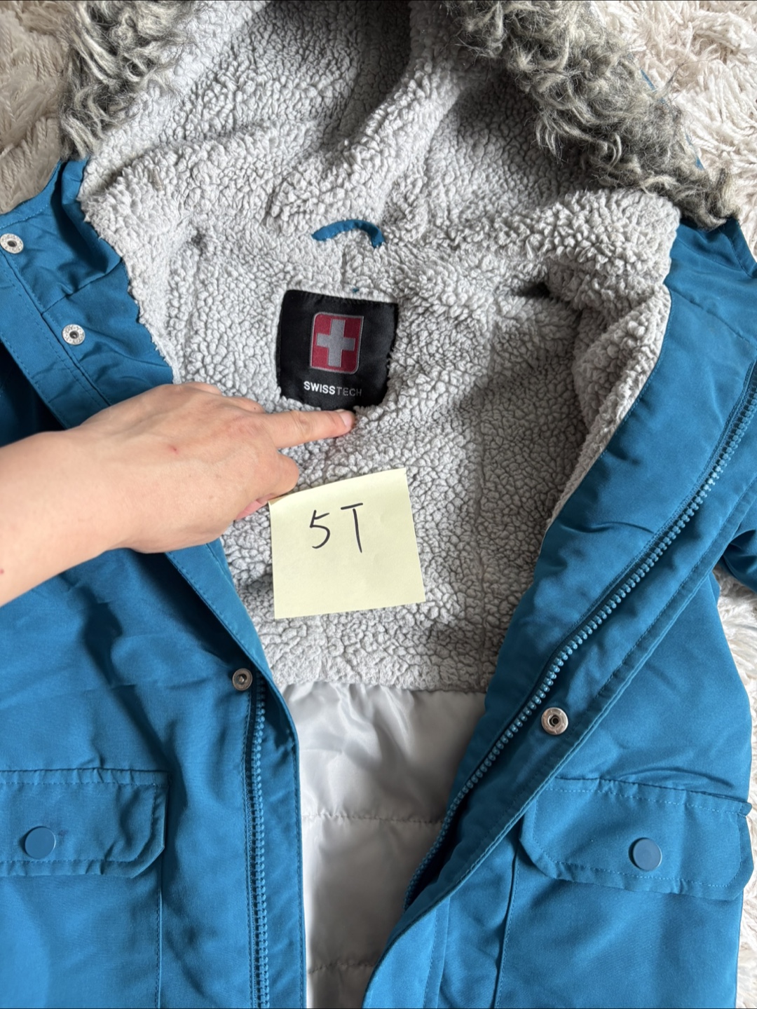 SwissTech Kids Winter Jacket Blue Size 5T