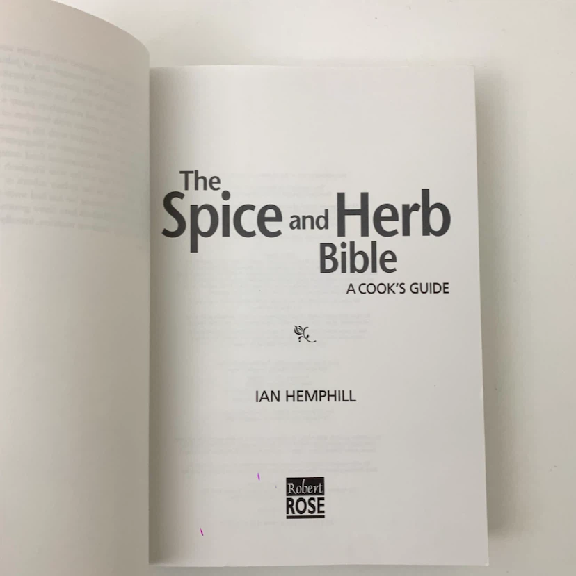 Spice Herb Cookbook Cooking Guide Recipe Book Ian Hemphill - photo 2