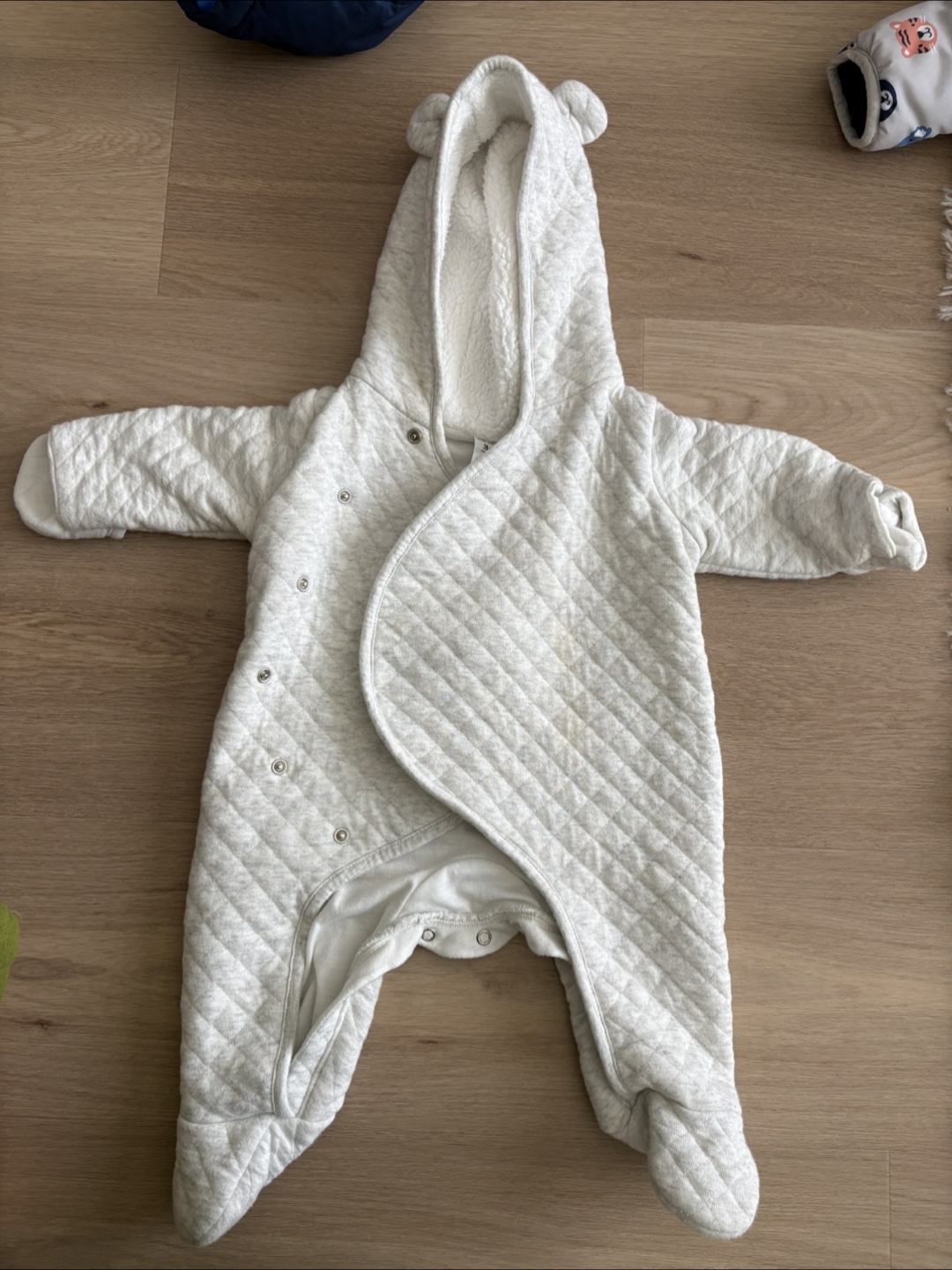 Baby Snowsuit with Bear Hood