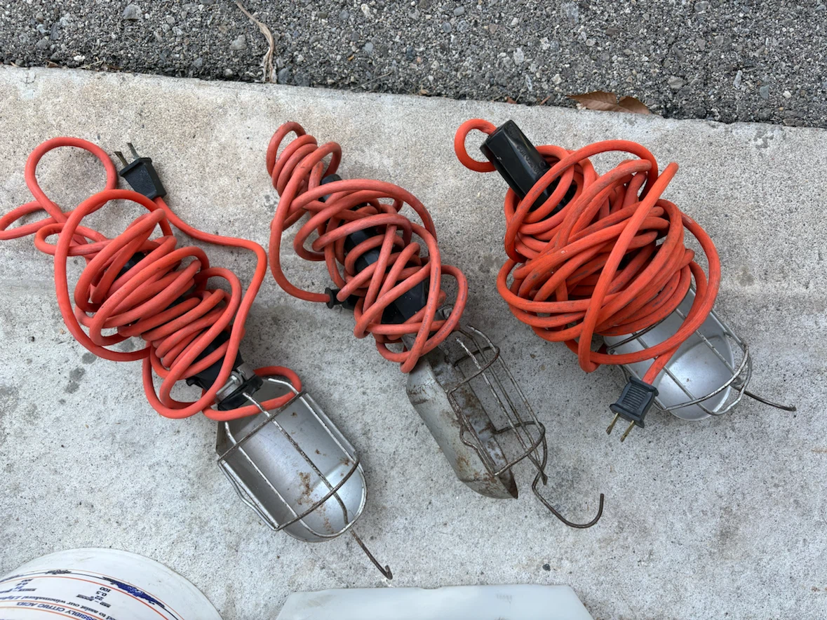 Three Trouble Lights with Cords