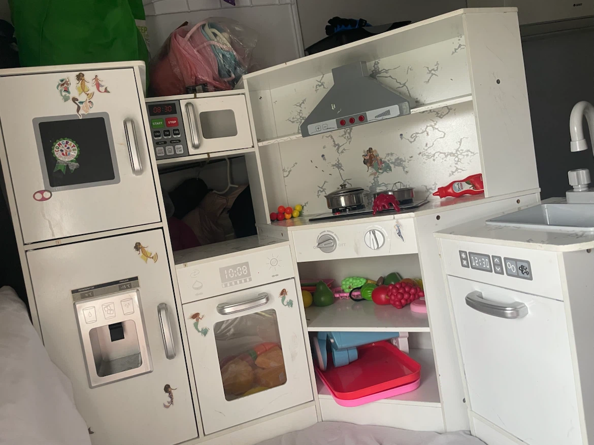 Wooden Play Kitchen with Accessories