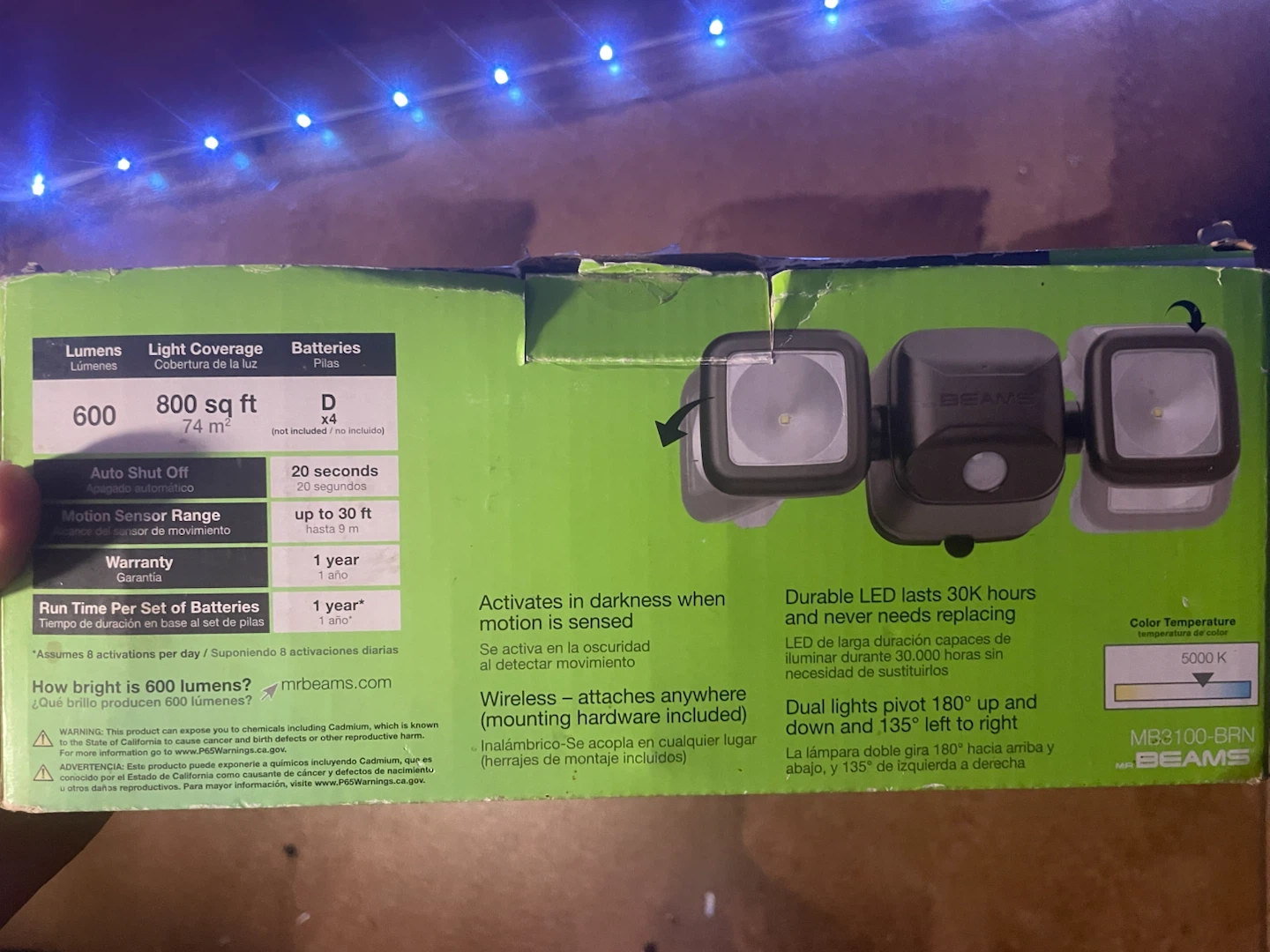 Mr. Beams LED High Performance Security Light - photo 2