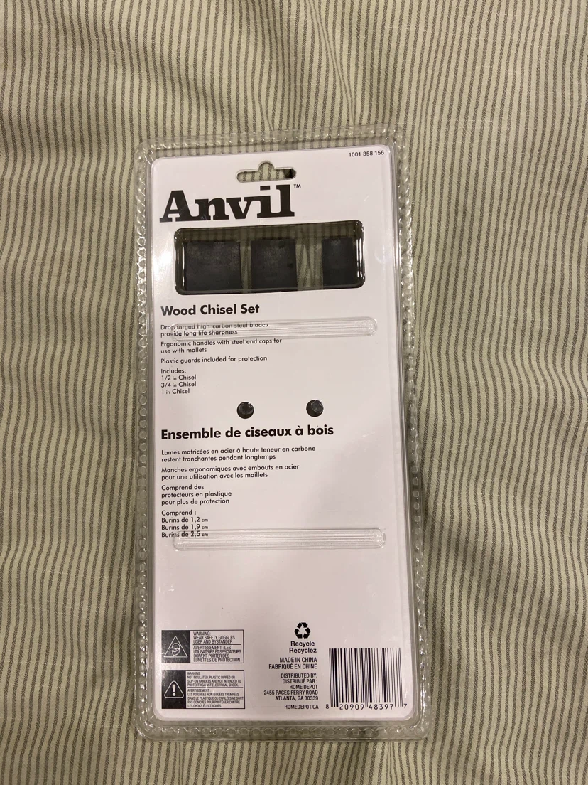 Anvil Wood Chisel Set (3 Piece) - photo 2