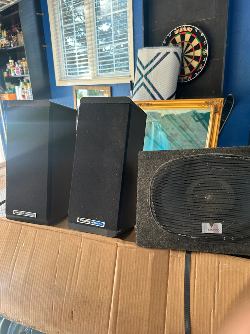 Koss and Kenwood speakers x3