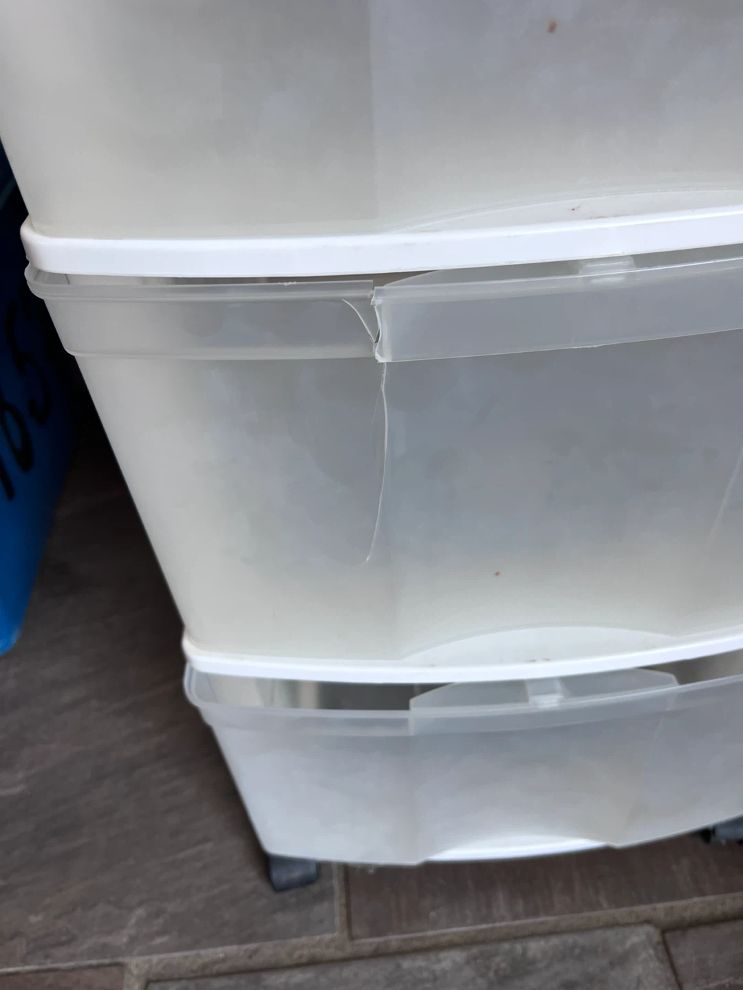 8-Drawer Storage Unit - White Plastic - photo 2