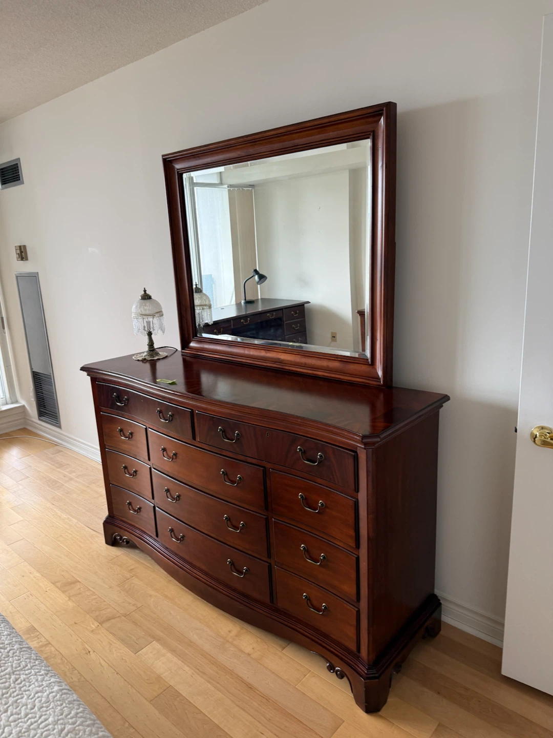 Wooden Dresser with Mirror - photo 2