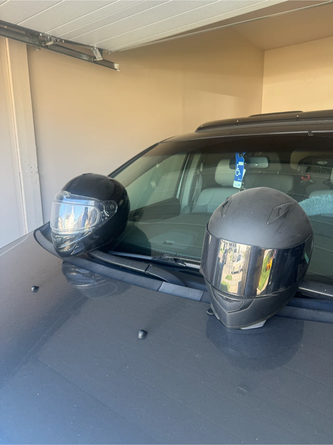 2 Full Face Motorcycle Helmets