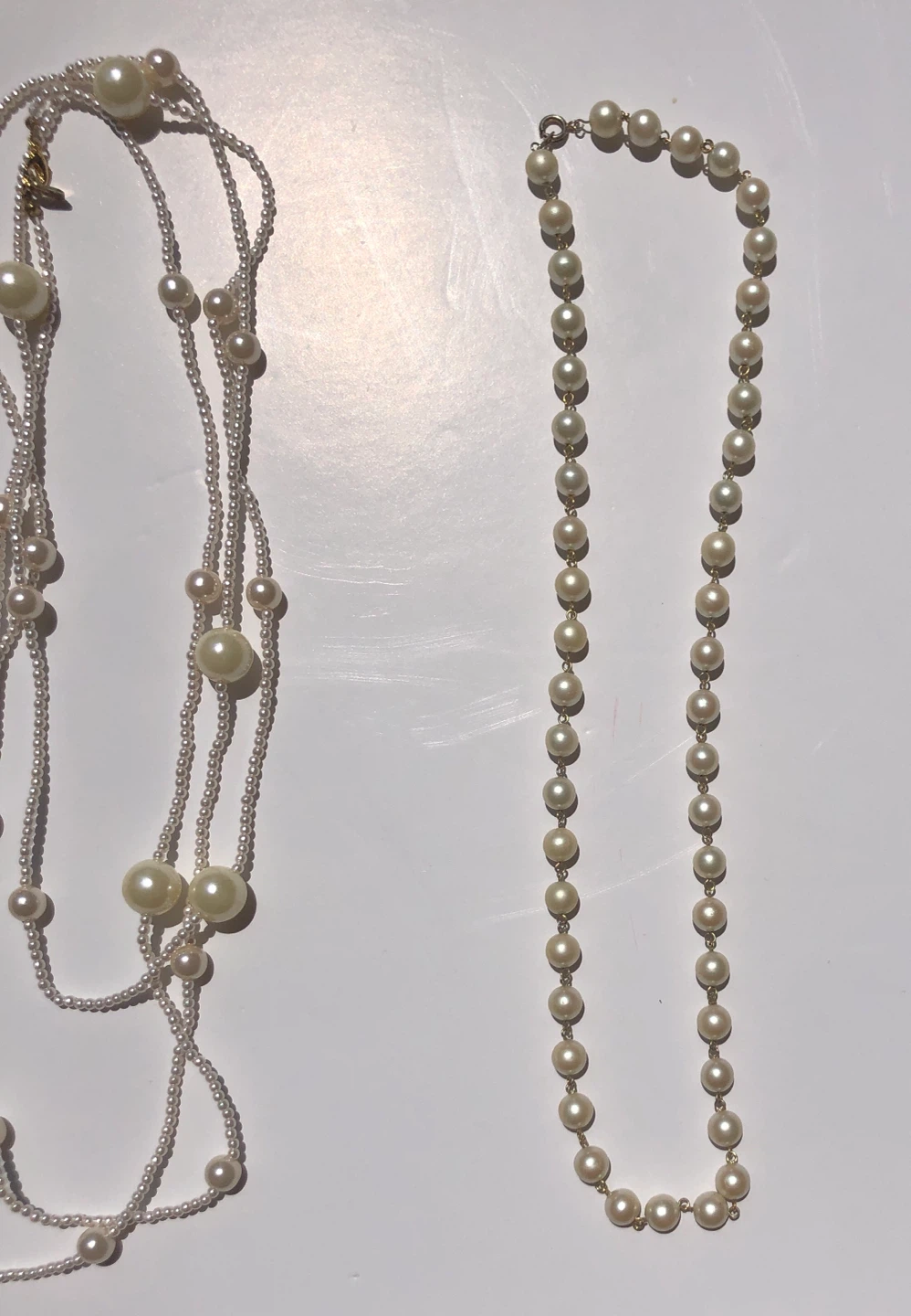 Theree assorted Faux Pearl Necklaces Set - photo 2