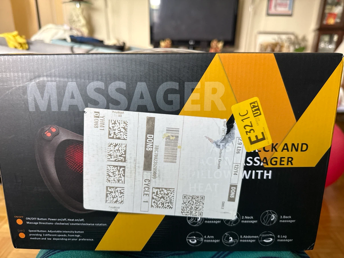 Shiatsu Neck and Back Massager Pillow with Heat - photo 2