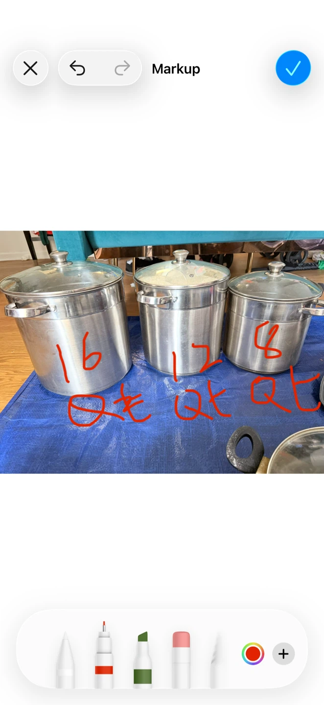 Stainless Steel cylindrical cooking/storage pots - photo 2