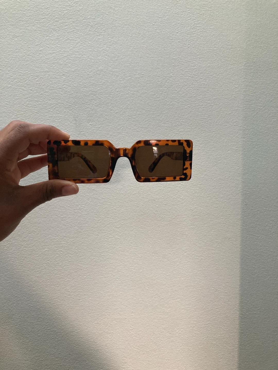 Tortoise Shell Rectangle Sunglasses - photo 2