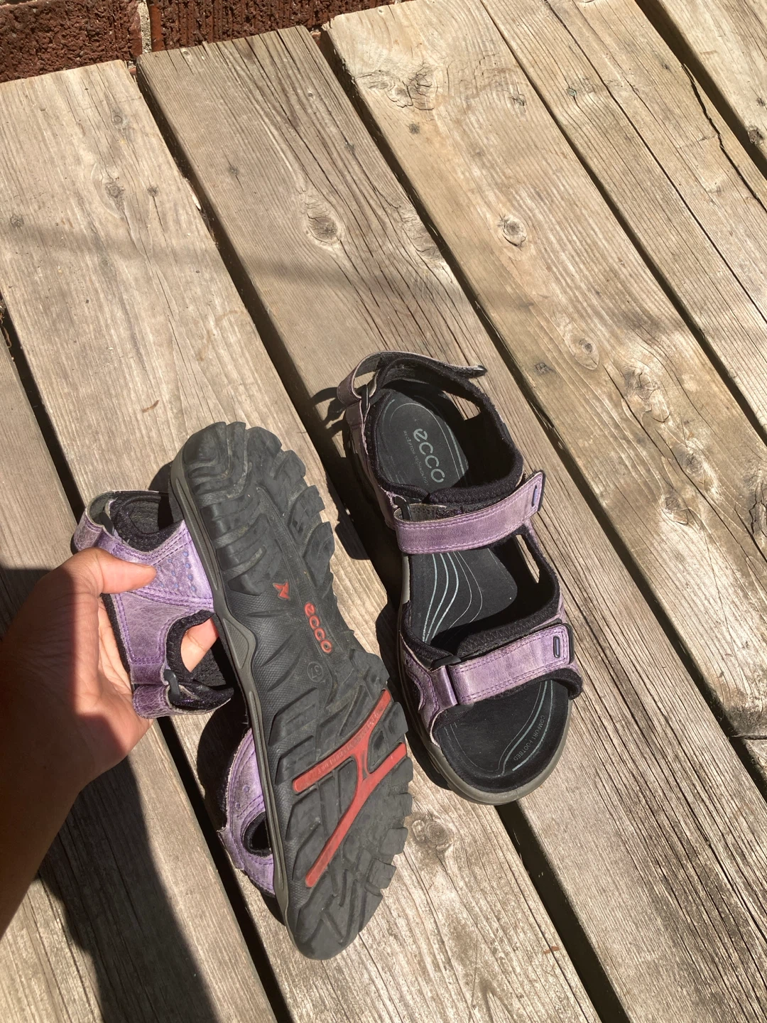 ECCO Purple Walking Sandals EU 37 - photo 3