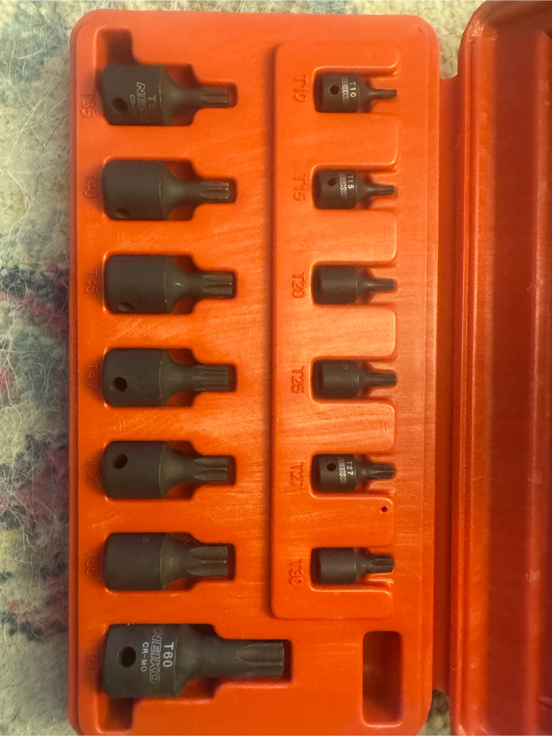Neiko Impact Torx Bit Set