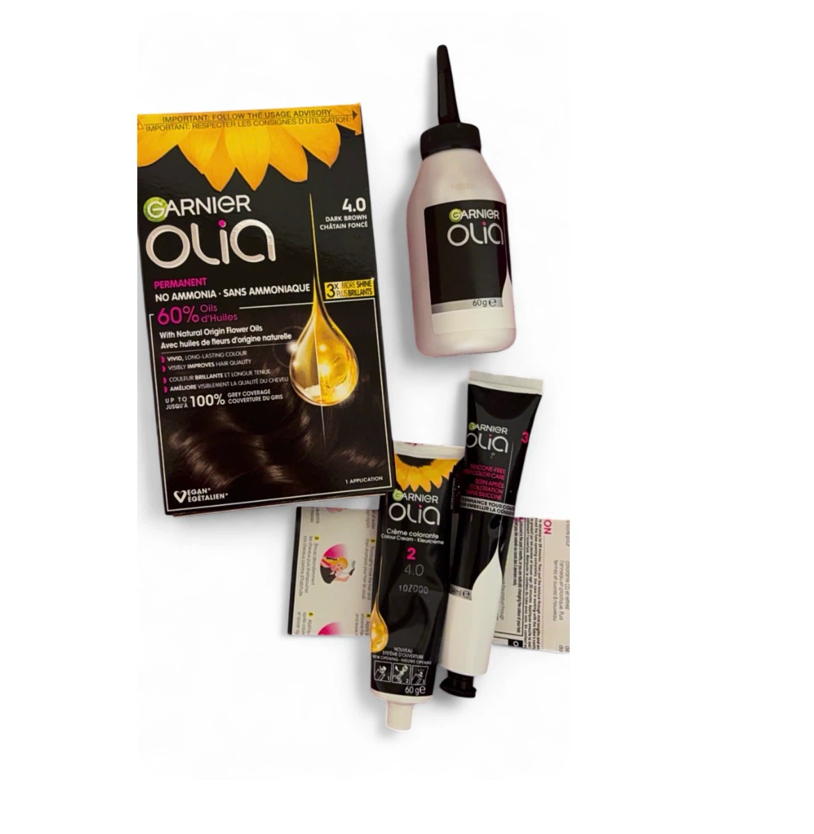 Garnier Olia Dark Brown Permanent Hair Colour