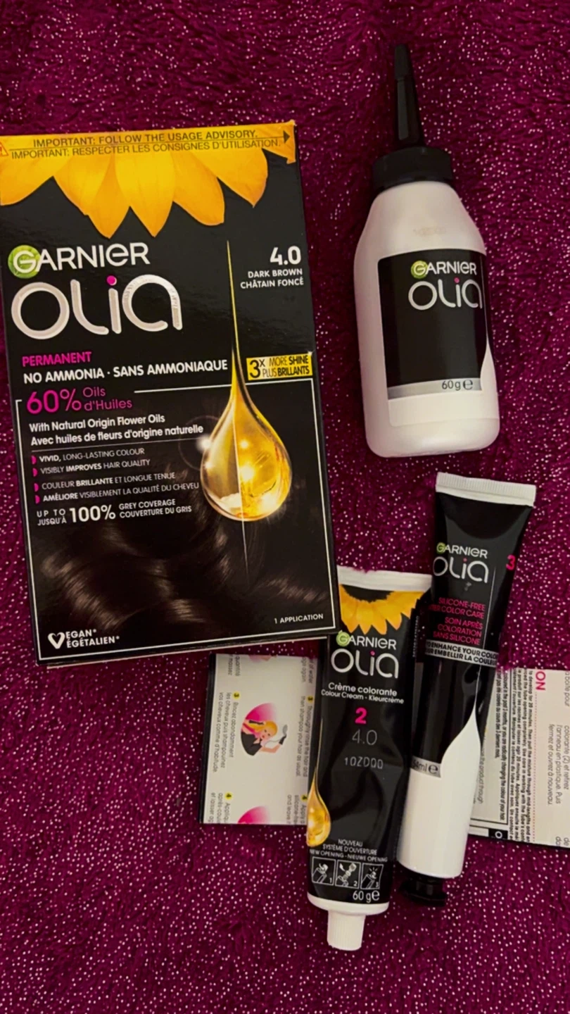 Garnier Olia Dark Brown Permanent Hair Colour - photo 5