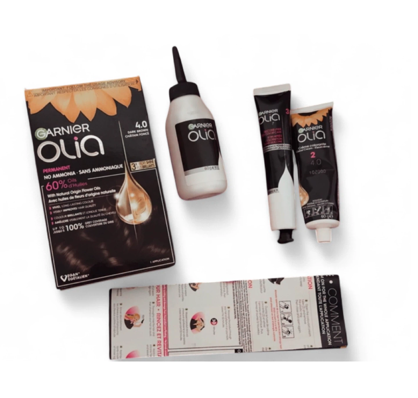 Garnier Olia Dark Brown Permanent Hair Colour - photo 2
