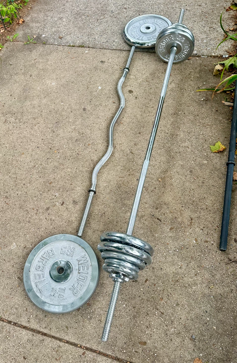Weider Barbell Set with Weight Plates - photo 5